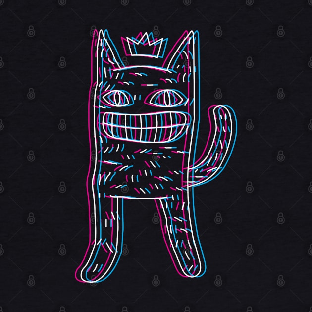 Trippy Cat Doodle by inotyler